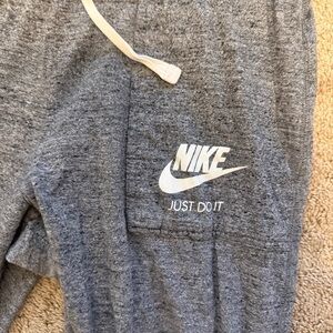 Nike Heather Gray Full Length Joggers